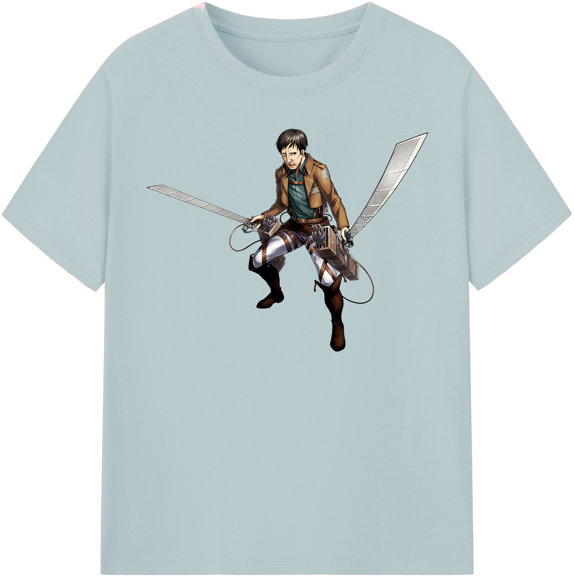 （画像用） 進撃の巨人 Attack on Titan 綿100％半袖Tシャツ（フロントプリント）